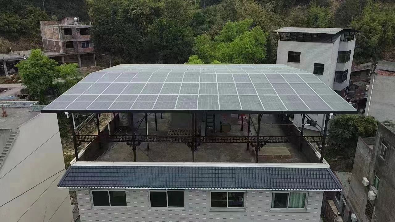 寿光15kw+10kwh自建别墅家庭光伏储能系统